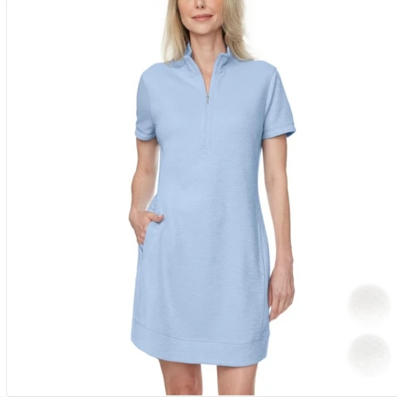 New Legendary Outfitters Ladies' Quarter Zip Dress Blue Size XL - Picture 1 of 7